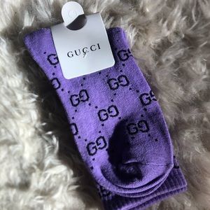 Gucci Purple Crew Socks